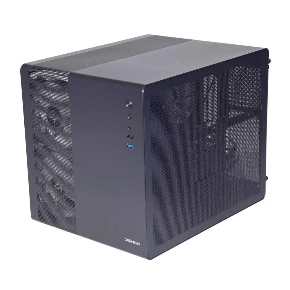 Gabinete Cm-b300 Fan X3 Argb Tg Black Solarmax