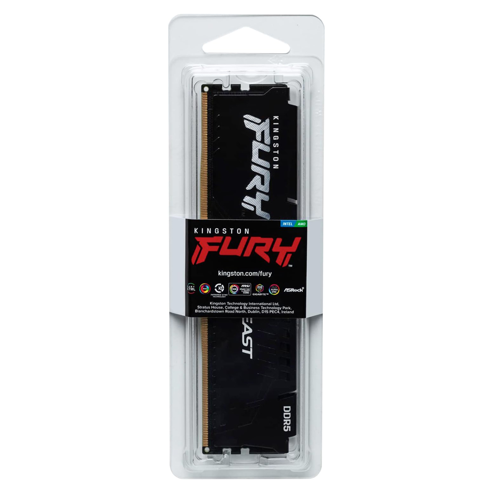 Memoria 32gb 5200mhz Ddr5 Fury Beast Black Kingston