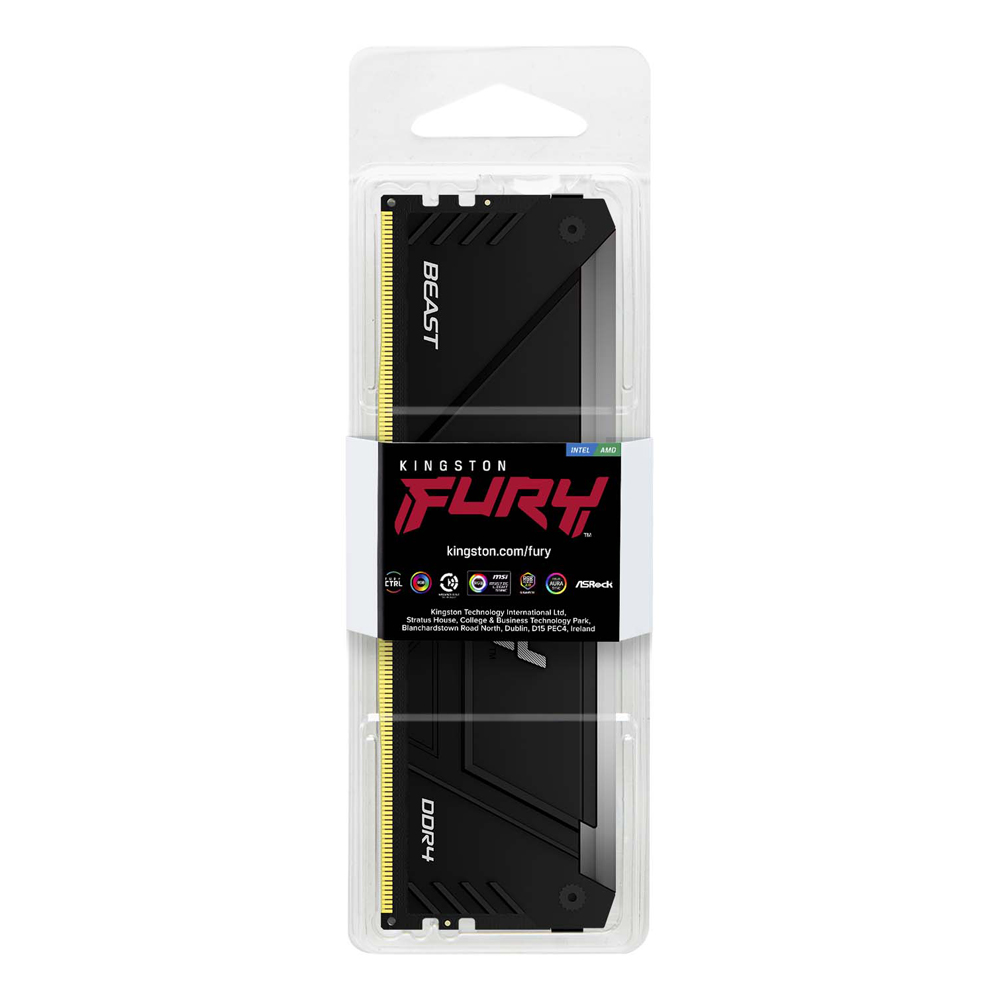 Memoria 8gb 3200mhz Fury Beast Rgb Black Kingston