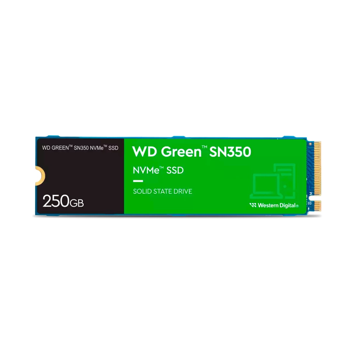 Disco Ssd 250gb Sn350 M.2 Nvme Green Wd