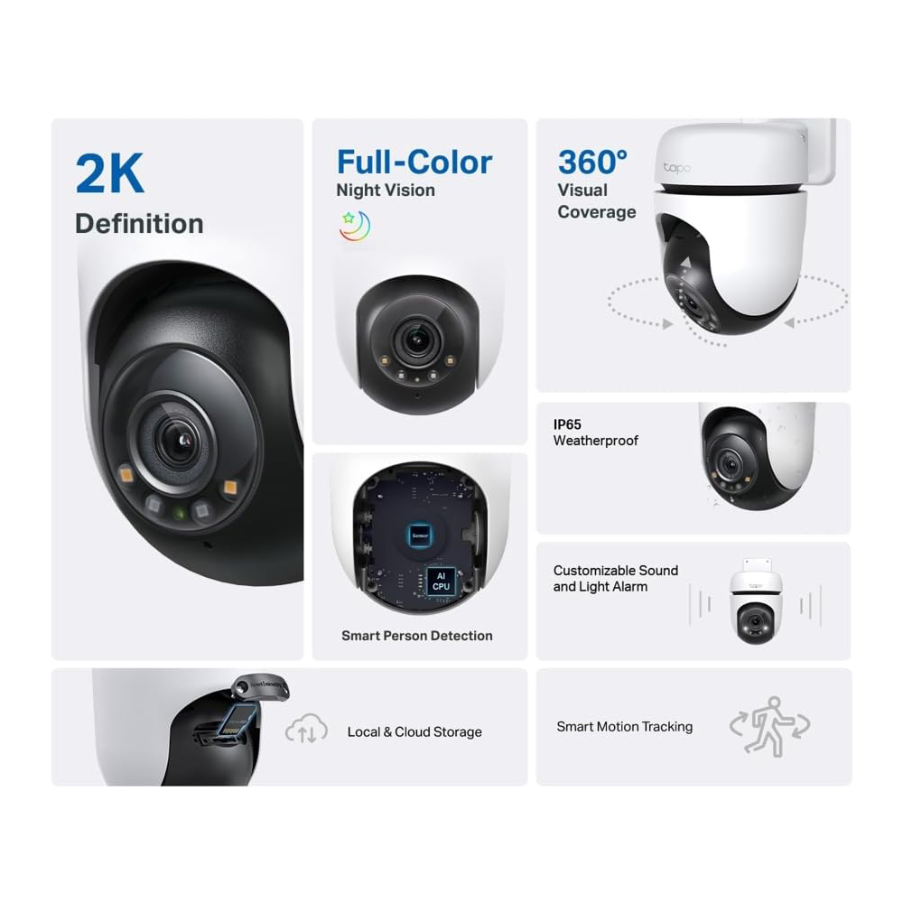 Camara Seguridad Ip Cloud Tapo C510w 2k Wifi 360 Tp-link