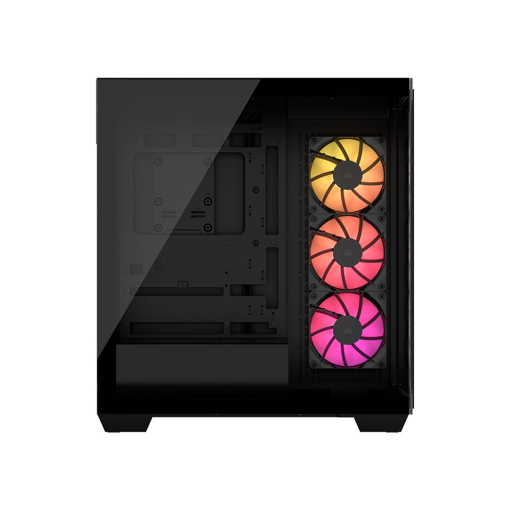 Gabinete 3500x Argb Tg Fan X3 Black Corsair
