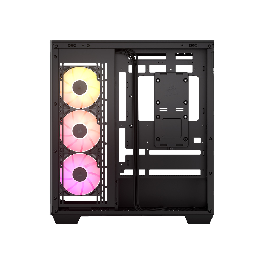 Gabinete 3500x Argb Tg Fan X3 Black Corsair