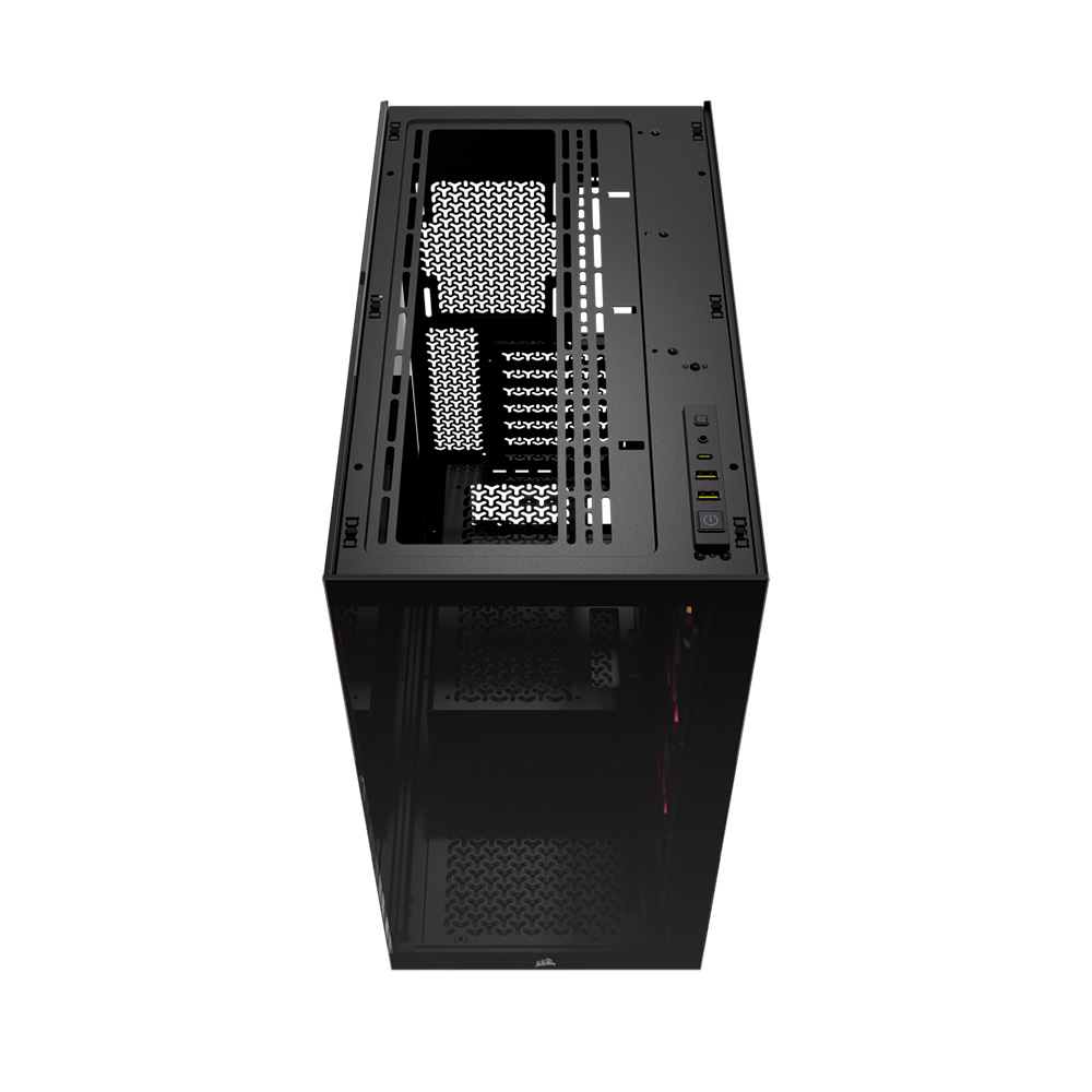 Gabinete 3500x Argb Tg Fan X3 Black Corsair