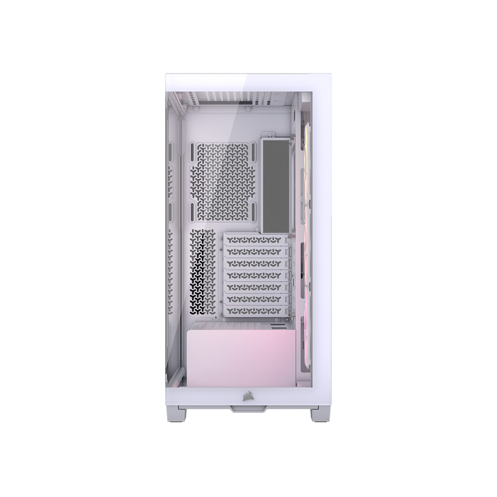 Gabinete 3500x Argb Tg Fan X3 White Corsair