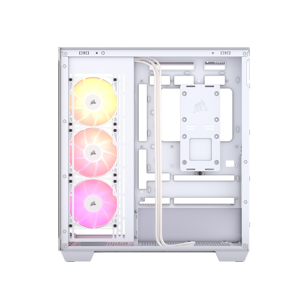 Gabinete 3500x Argb Tg Fan X3 White Corsair