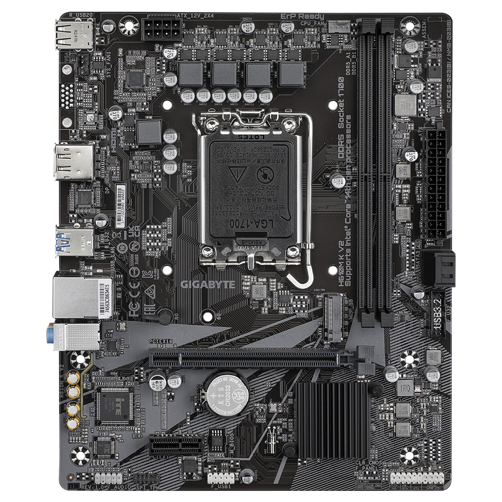 Mother H610m K V2 Ddr5 Gigabyte 12gen