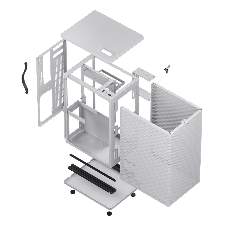 Gabinete Vr3 White Mesh Itx Jonsbo