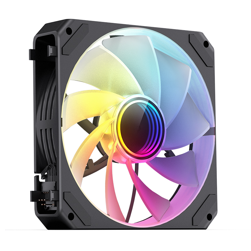 Cooler Fan Zg-120br Pack X3 Reversed 120mm Argb Black Jonsbo
