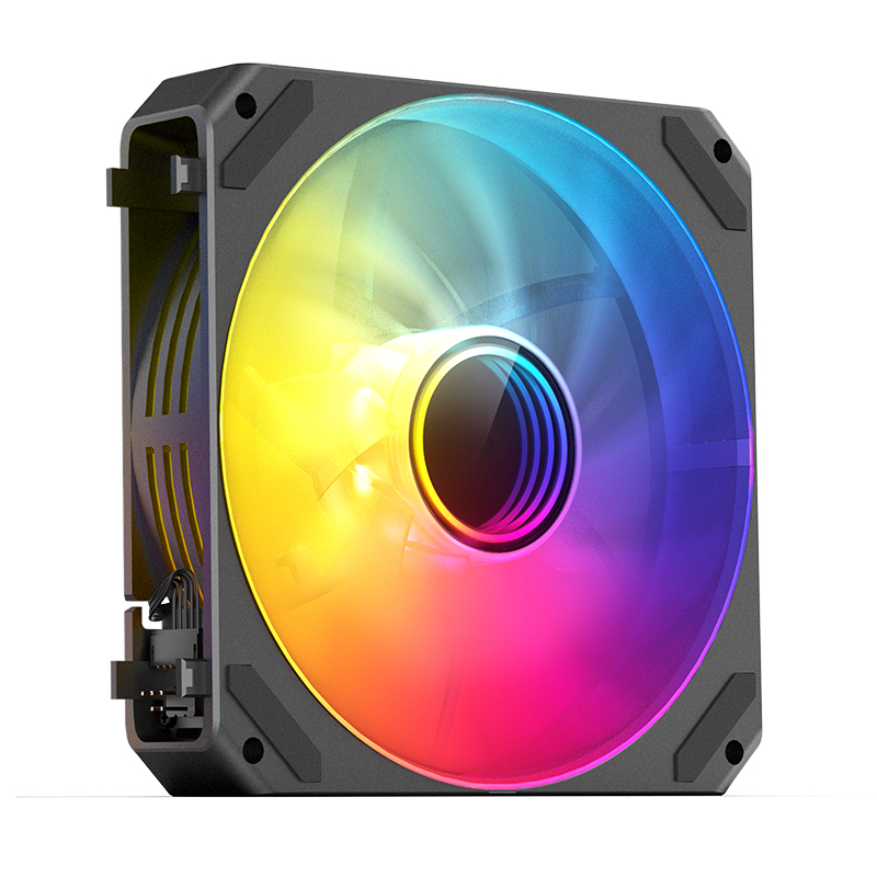 Cooler Fan Zg-120br Pack X3 Reversed 120mm Argb Black Jonsbo