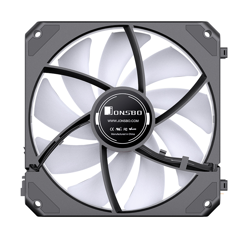 Cooler Fan Zg-120br Pack X3 Reversed 120mm Argb Black Jonsbo