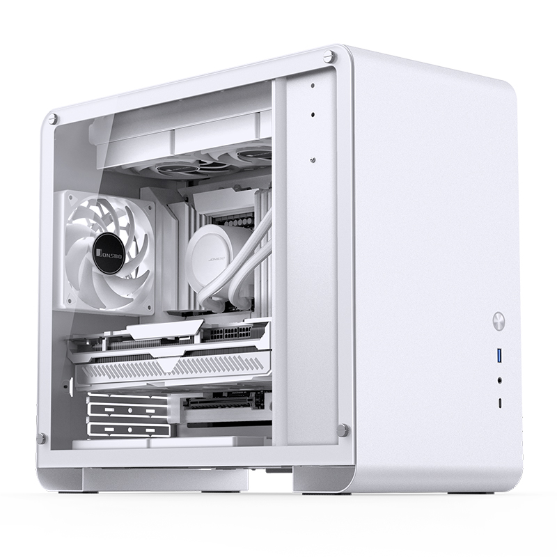Gabinete U4 Mini White Mesh Tg Jonsbo