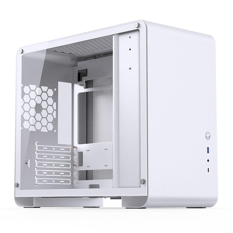 Gabinete U4 Mini White Mesh Tg Jonsbo