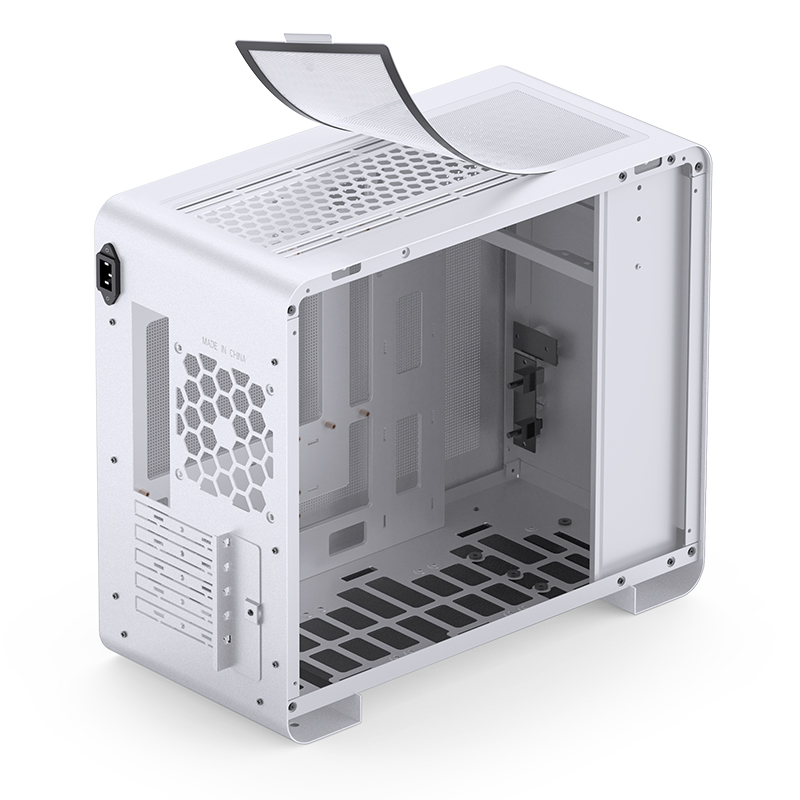 Gabinete U4 Mini White Mesh Tg Jonsbo