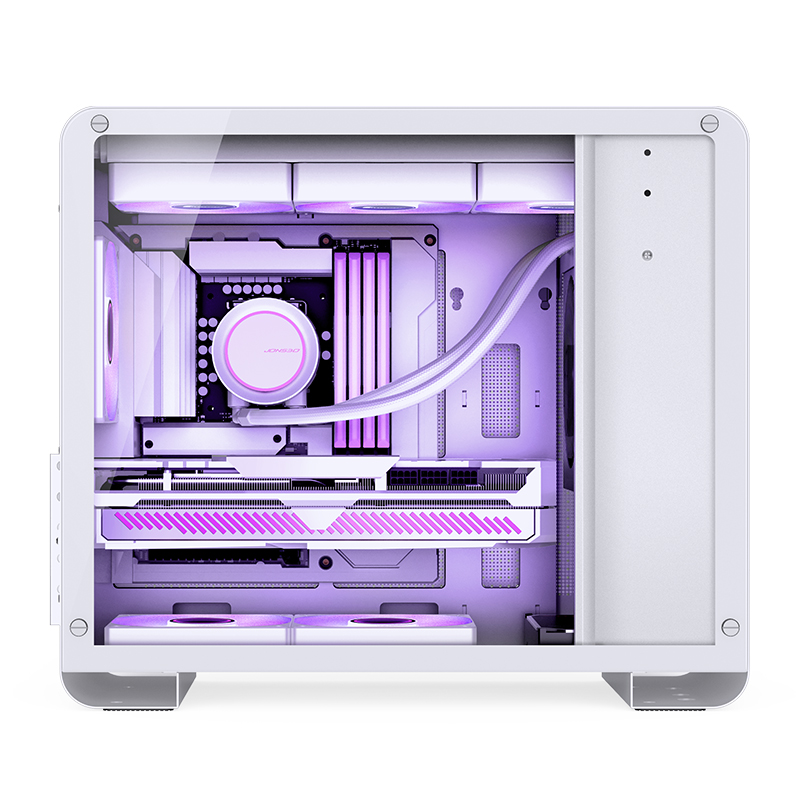 Gabinete U4 Mini White Mesh Tg Jonsbo