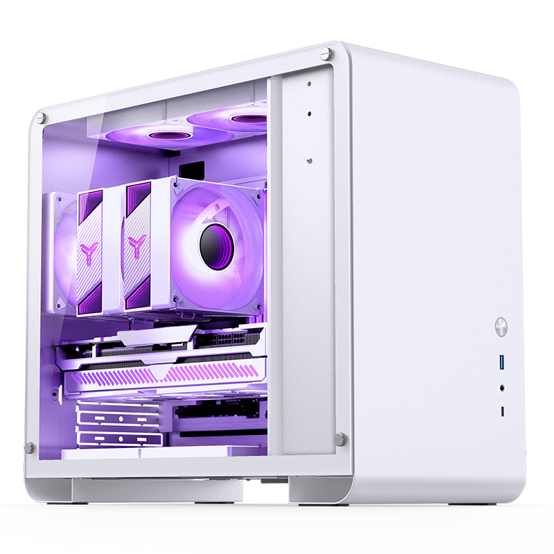 Gabinete U4 Mini White Mesh Tg Jonsbo