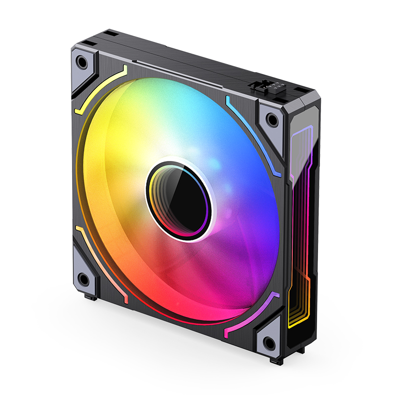Cooler Fan Zh-120br Pack X3 Reversed 120mm Argb Black Jonsbo