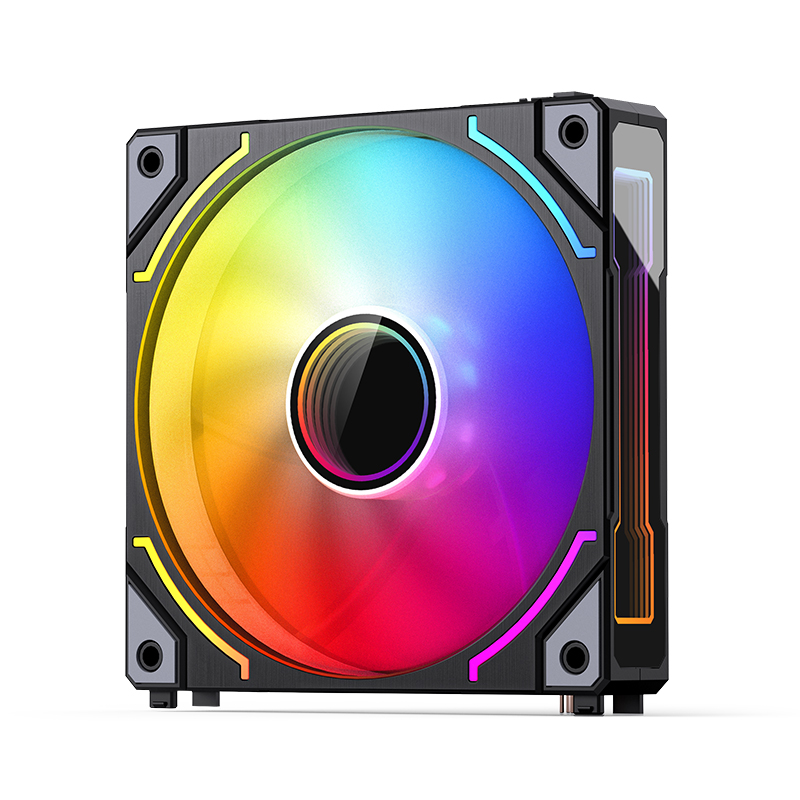 Cooler Fan Zh-120br Pack X3 Reversed 120mm Argb Black Jonsbo