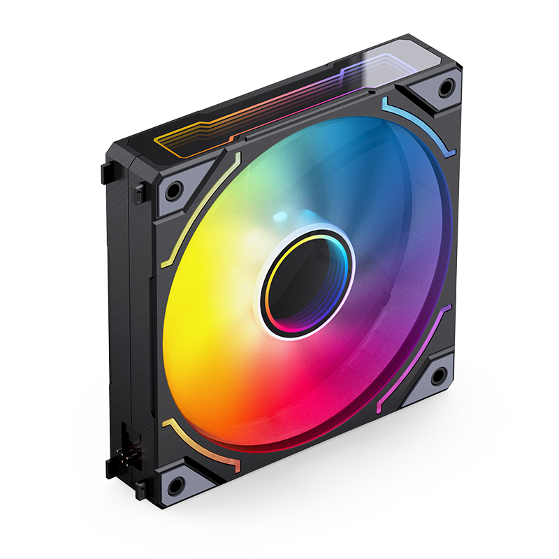 Cooler Fan Zh-120br Pack X3 Reversed 120mm Argb Black Jonsbo
