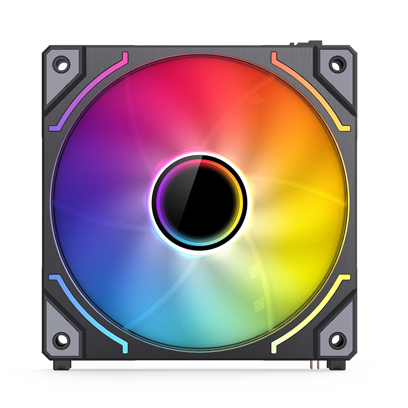 Cooler Fan Zh-120br Pack X3 Reversed 120mm Argb Black Jonsbo