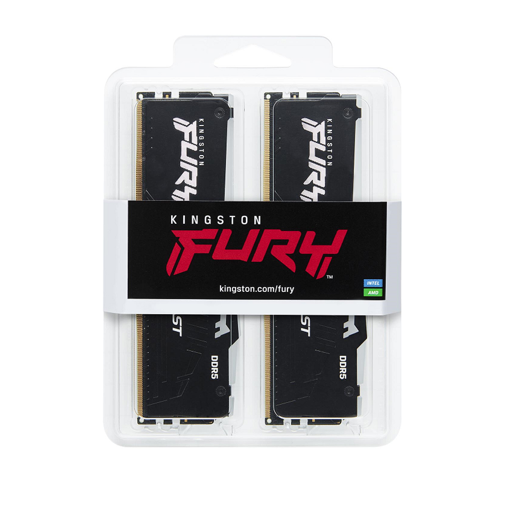 Memoria 32gb 2x16 6000mhz Fury Beast Black Rgb Expo Kingston