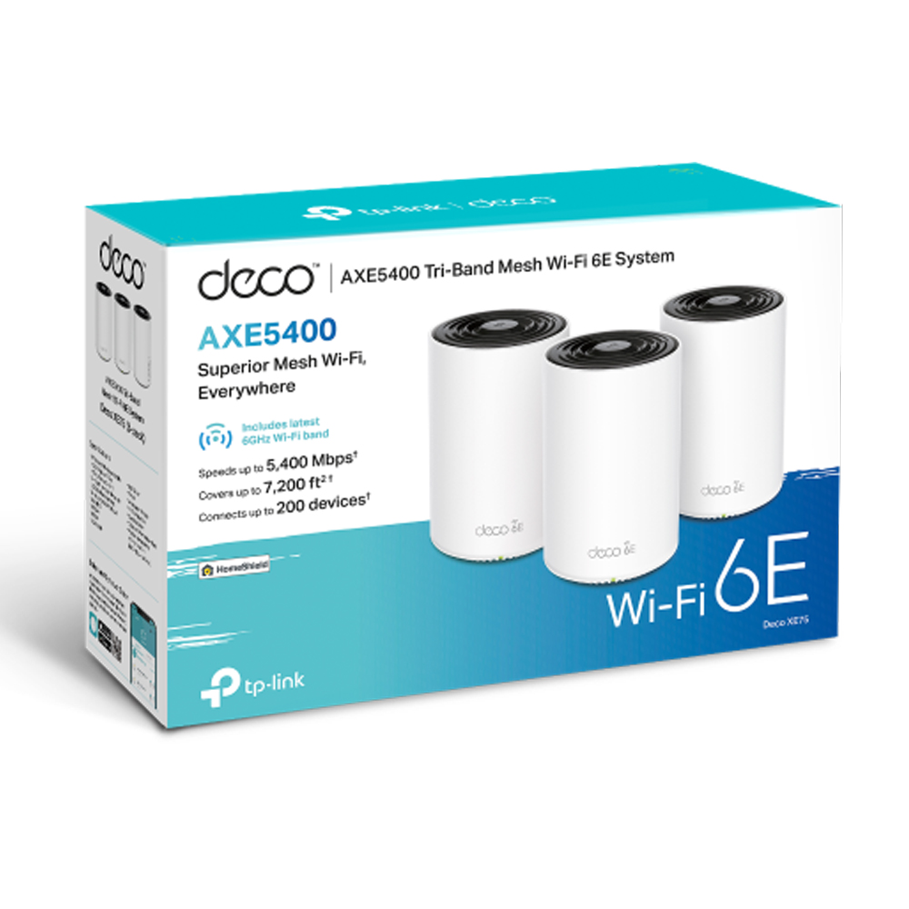 Router Deco Xe75 Wifi Mesh Ax5400 6e Pack X3 Tp-link