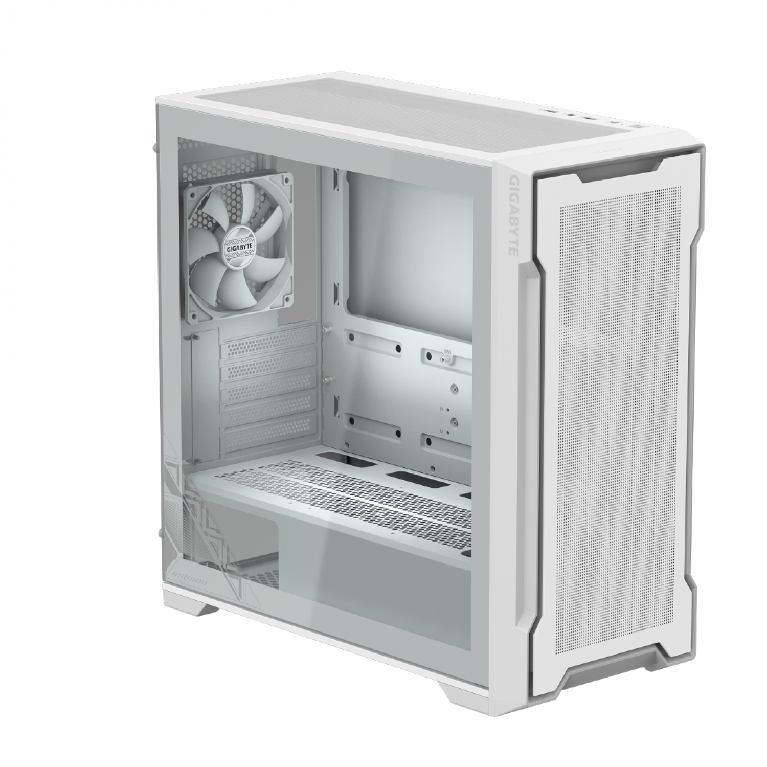 GABINETE GAMER GIGABYTE C102G M-ATX WHITE CON 2 COOLER BLANCO ICE