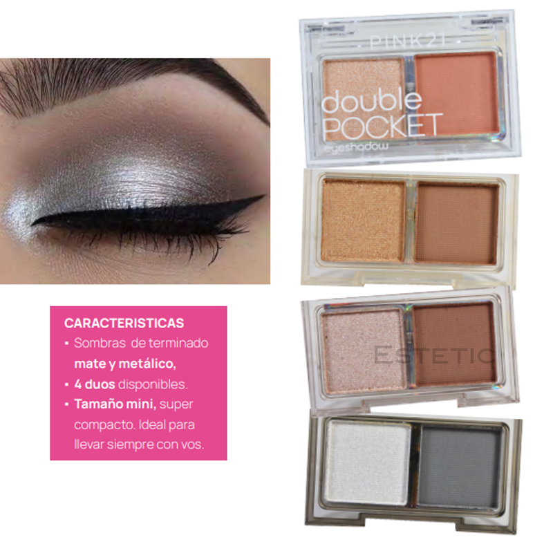 Pack X6 Sombra Duo Mini Pocket Pink 21 (PROMO)