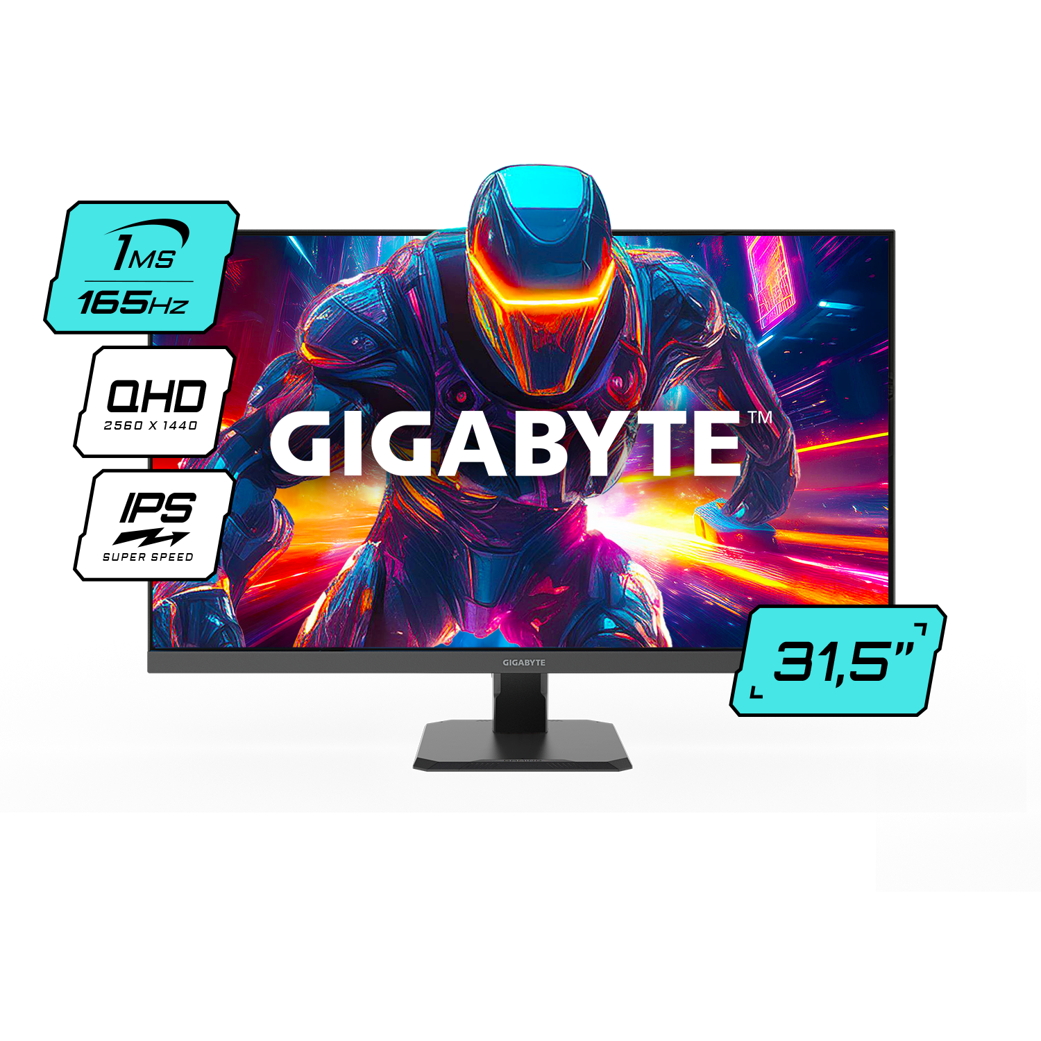 Monitor Gamer Gigabyte 32 Qhd 1440p Ips 165hz/170hz Oc Gs32q Sa