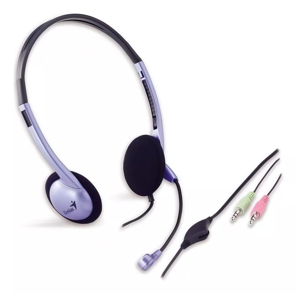 Auriculares con Microfono para PC Genius HS-02B doble jack