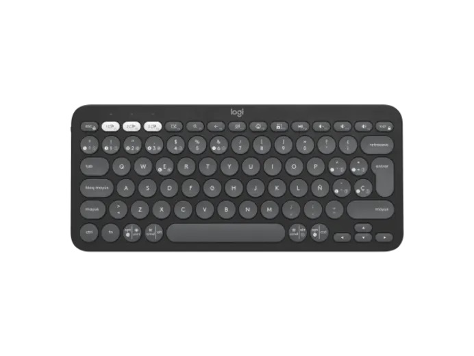 Teclado Logitech Pebble Keys 2 K380S Bluetooth multidispositivos negro
