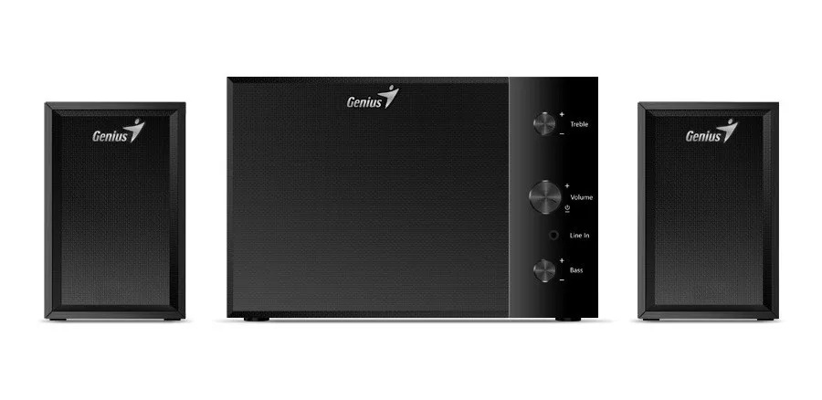 Parlantes 2.1 Genius SW-2.1 350 2 satelites con subwoofer Negro