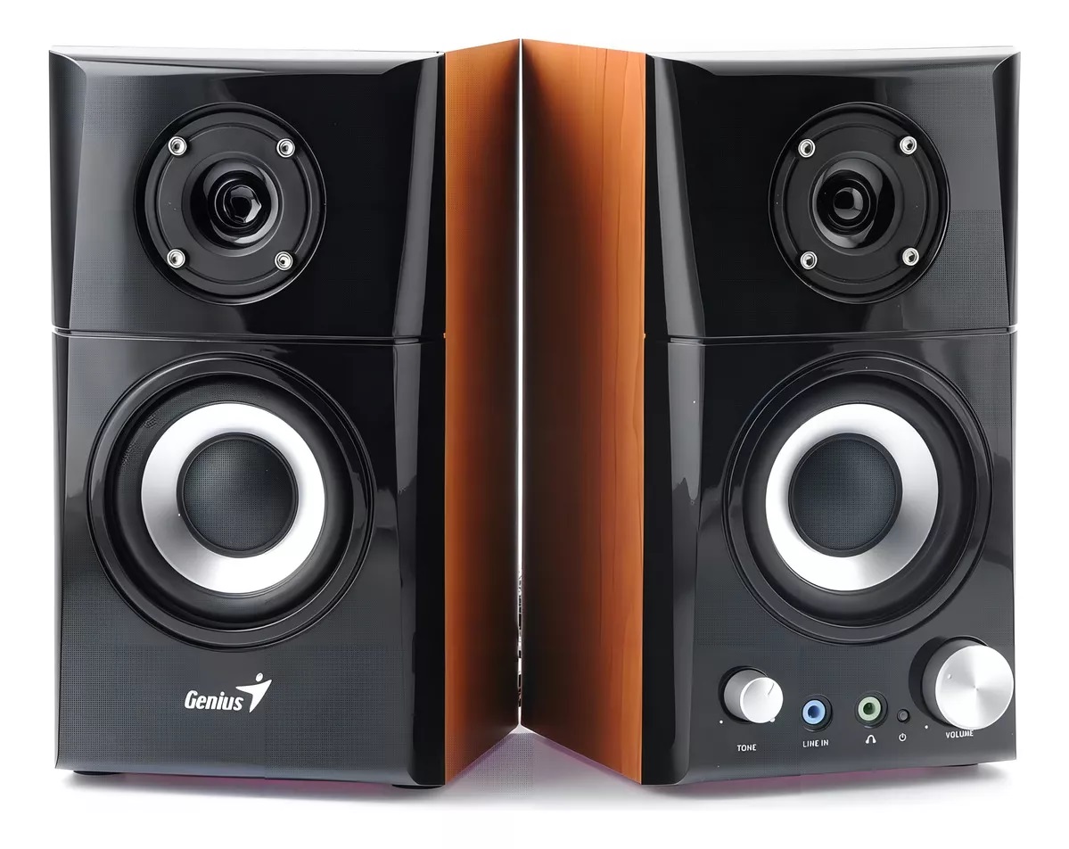 Parlantes PC Genius SP-HF500A II Simil Madera
