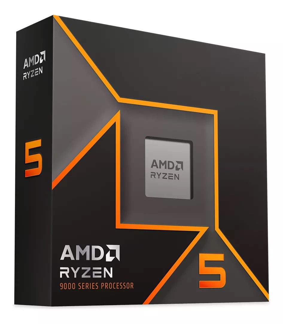 AMD Ryzen 5 9600X 6 nucleos 12 hilos AM5 Con video Sin cooler