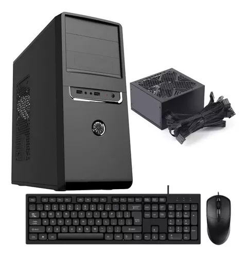 Gabinete Kit Performance 6810 Fuente 500W con Teclado y Mouse