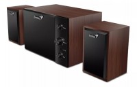 Parlantes 2.1 Genius SW-2.1 350 2 satelites con subwoofer Madera