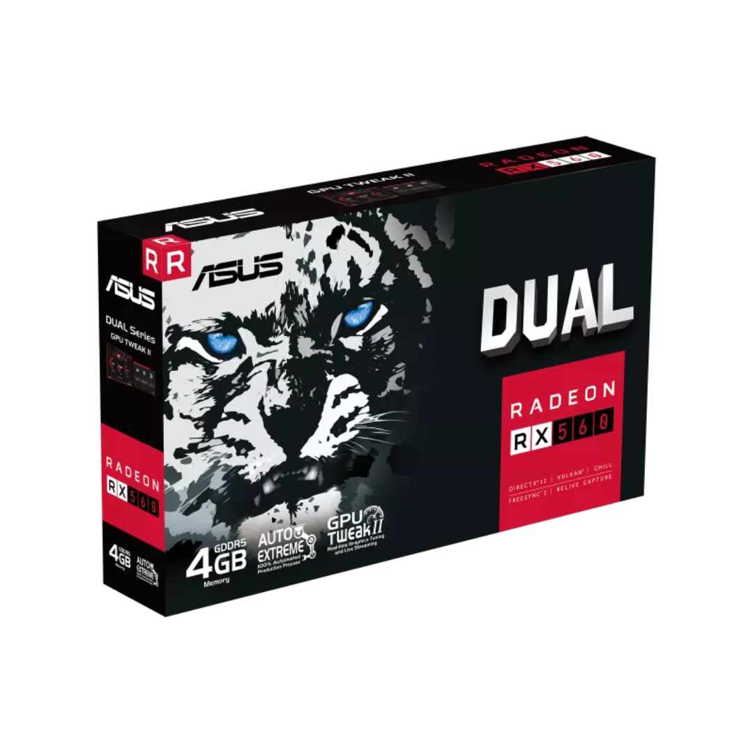 Placa De Video Asus Dual Radeon Rx560 4gb Gddr5