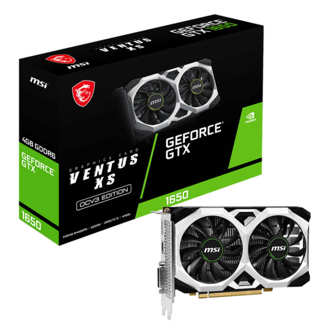 Placa De Video Geforce Gtx 1650 4gb Msi Ventus Xs Ocv3edition