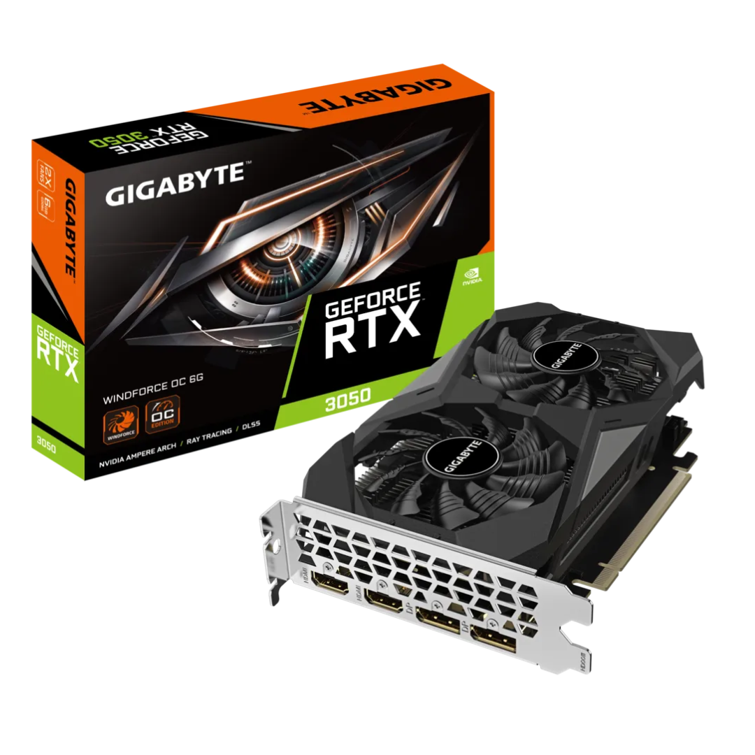 Placa De Video Gigabyte Geforce Rtx 3050 Windforce Oc 6gb