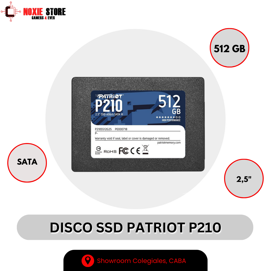 Disco Solido Patriot 512gb P210 Sata