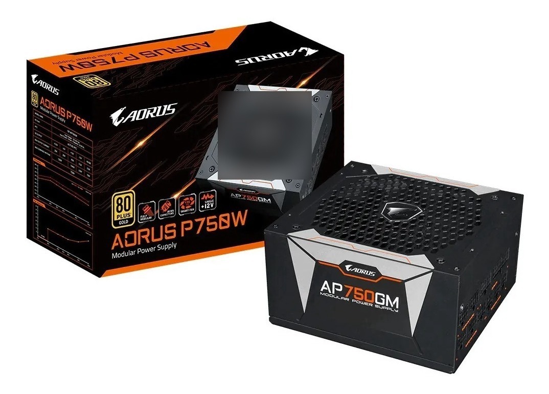FUENTE GAMER GIGABYTE 750W 80P GOLD AORUS FULL MODULAR