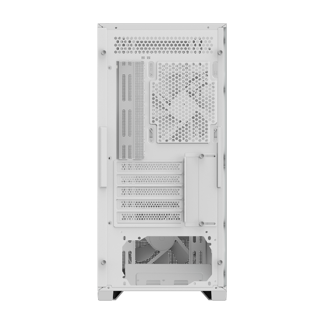 GABINETE GAMER GIGABYTE C102 GLASS ICE TG 2X FAN WHITE