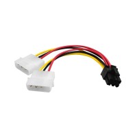 ADAPTADOR 6 PINES A 2 MOLEX 4 PINES