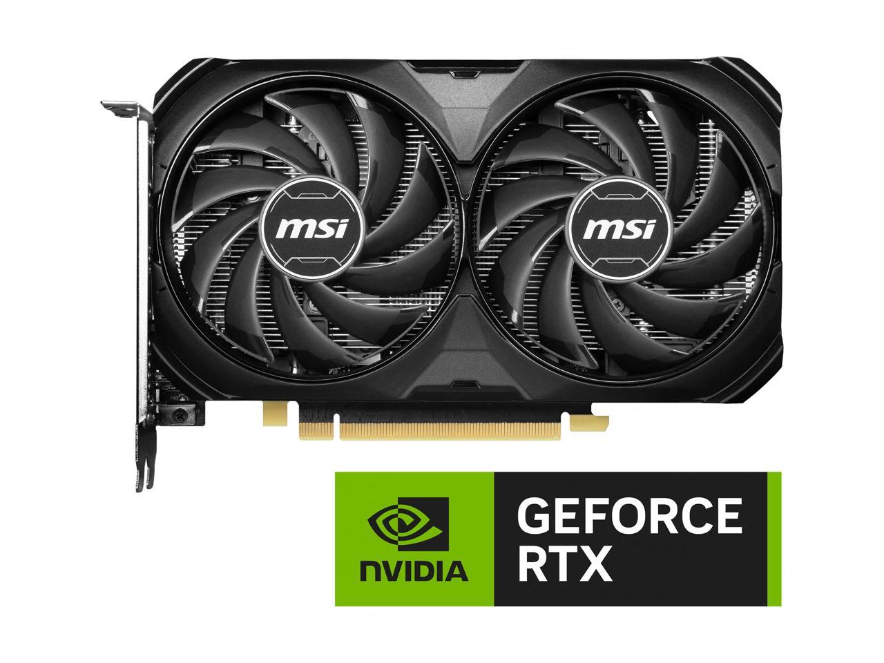 Placa De Video Nvidia MSI RTX 4060TI OC 8GB 4060TI VENTUS 2X BLACK 8G