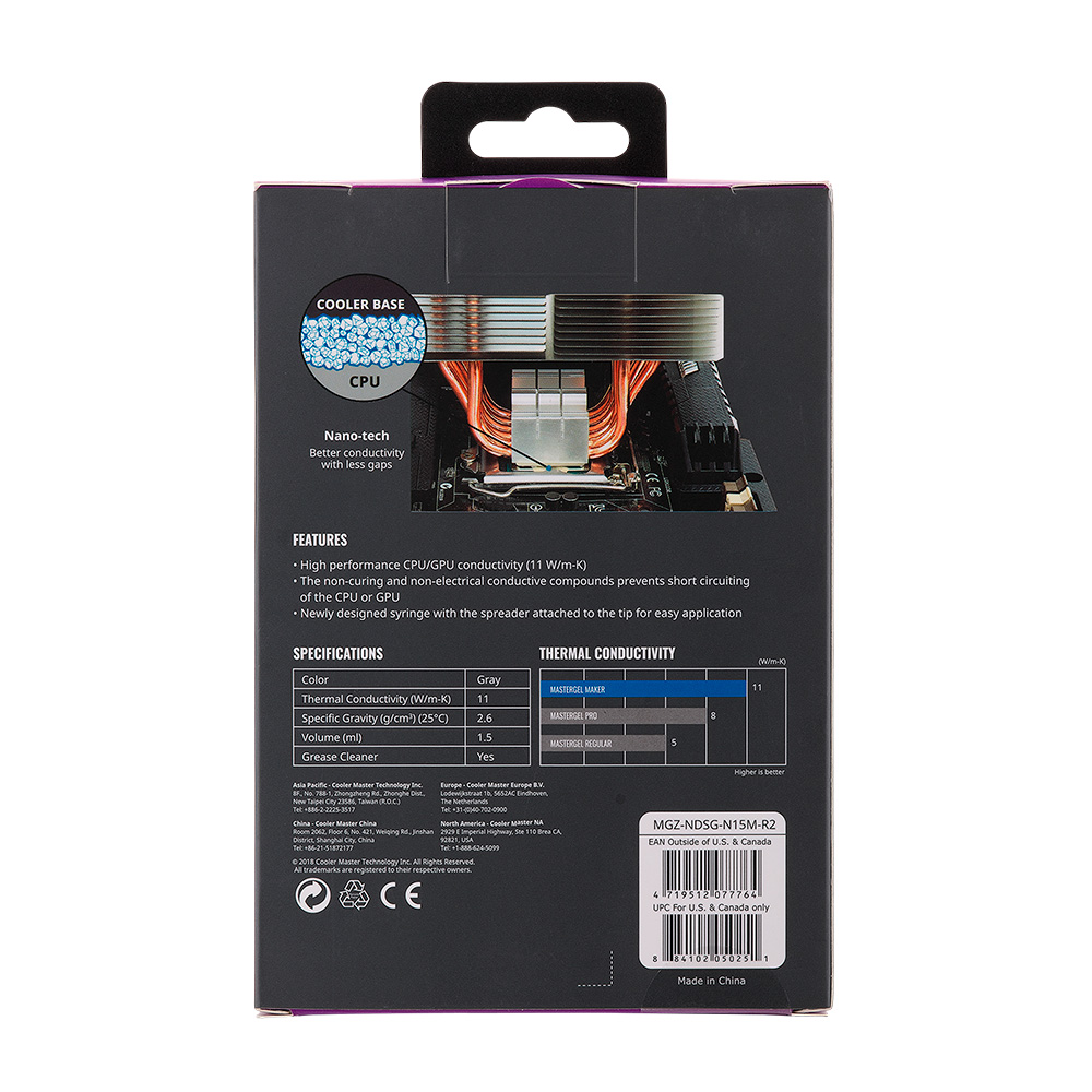 Varios Pasta Termica Cooler Master Gel Maker Gray Gel Maker