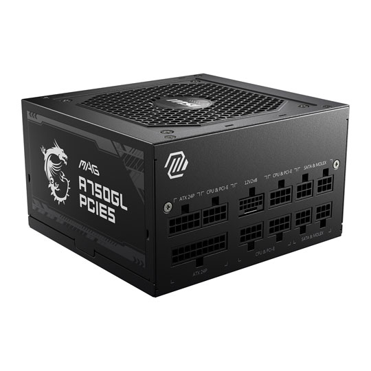 Consola Retro Certificada MSI MAG A750GL PCIE5 80 PLUS GOLD MODULAR 750 80 PLUS FULL MODULAR