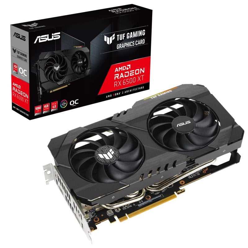 Placa De Video Radeon ASUS TUF GAMING 6500XT RX 6500XT 4GB OC TUF