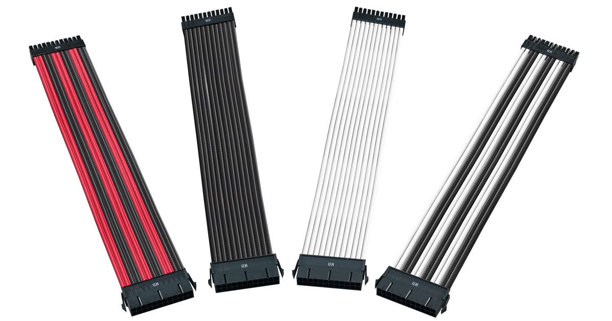 Kit de cable de extensión de fuente de alimentación universal con funda de PVC Cooler Master