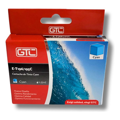 CARTUCHO GTC 196 CYAN