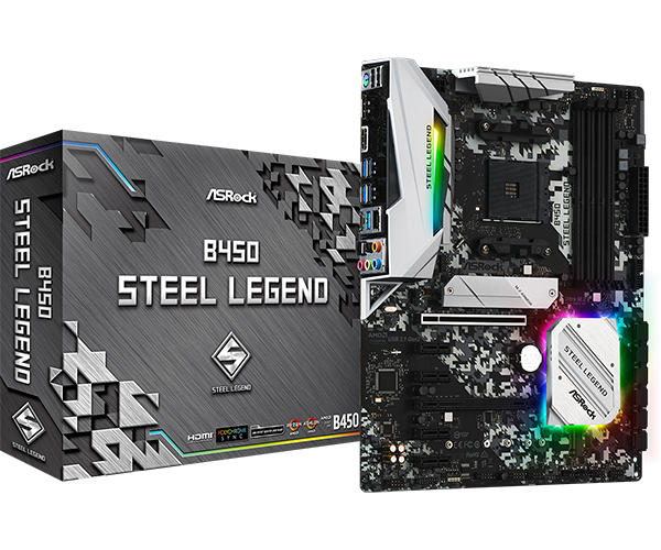 Mother B450 Steel Legend Am4 Ddr4 (usado)